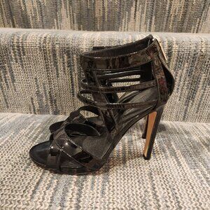 Made in Italy Elegant Black Strappy Heels